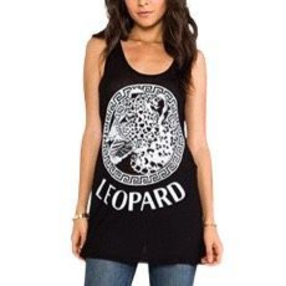 Lauren Moshi Jada Leopard Medallion Tunic - Size Small
